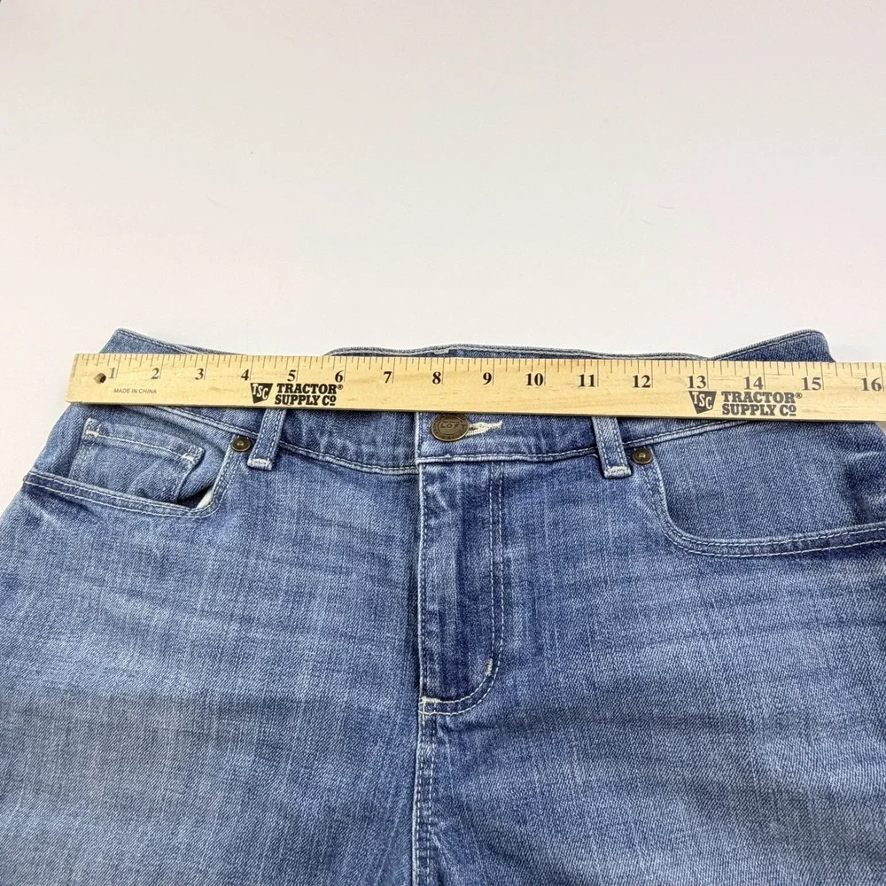 LOFT Denim Shorts Womens 27/ 4 Blue Mid Rise Stretch Jean‎ Shorts Casual Summer
